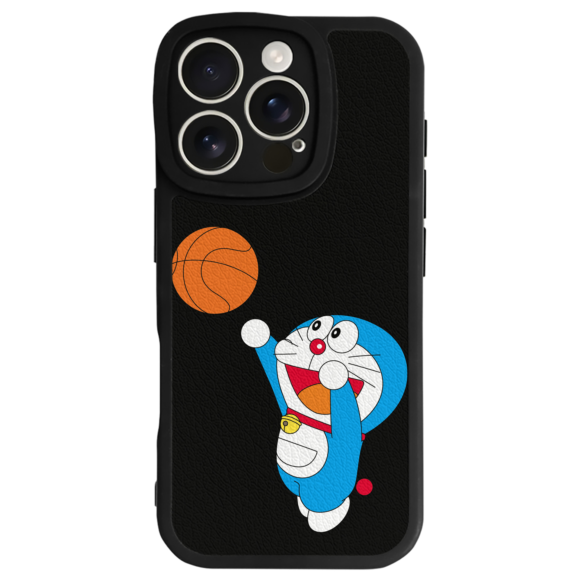 （画像用） ドラえもん Doraemon 【iPhone 16シリーズ対応】シリコンスマホケース（レザー調） 材質：シリコン